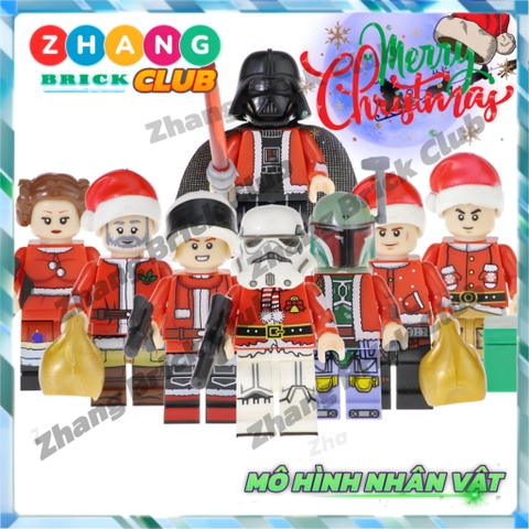 Xếp hình Star Wars Stormtrooper Darth Vader - Rebel Trooper Han Solo Leia Lego Minifigures Luke Skywalker POGO PG8200