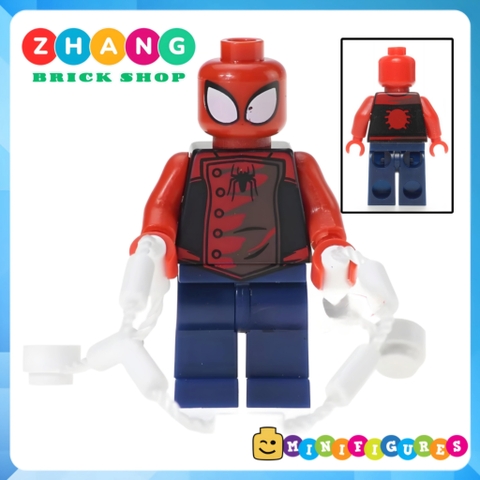 Xếp hình Whiplash - Spider-Girl - Tarantula - Paladin - Ultimate Deadpool Siêu anh hùng Lego Minifigures POGO PG8057