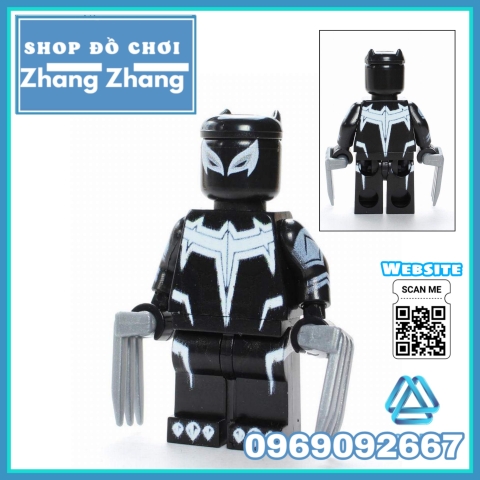 Xếp hình Venom Doctor Doom Ghost Rider Colossus Black Panther Wolverine Cyclops Captain Lego Minifigures POGO PG8187