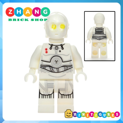 Xếp hình Star Wars Finn - Padawan - K-3PO - Yoda - Gungan - Malakili - Jedi - Leia Lego Minifigures Pogo PG8049