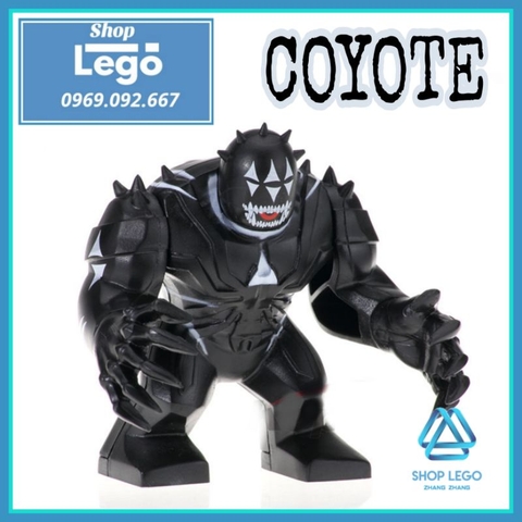 Xếp hình Coyote trong Daredevil villain lai Venom Lego Minifigures POGO PG1814 PG8139