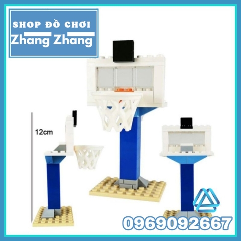 Xếp hình giải bóng rổ nhà nghề NBA đầy đủ bảng rổ Lego Minifigures Koruit KT1021-2A