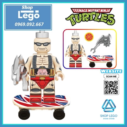 Xếp hình Ninja rùa teenage mutant ninja turtles gồm Leonardo - Raphael - Donatello Lego Minifigures Kopf KF6125