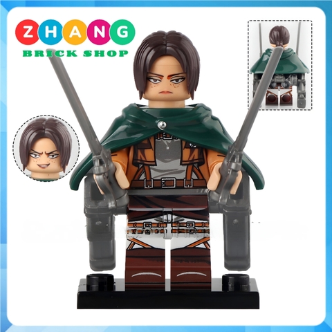 Đồ chơi xếp hình Attack on titan đại chiến người khổng lồ Zeke Pieck Reier Ymir Hisutoria Erwin Annie Minifigures WM6165