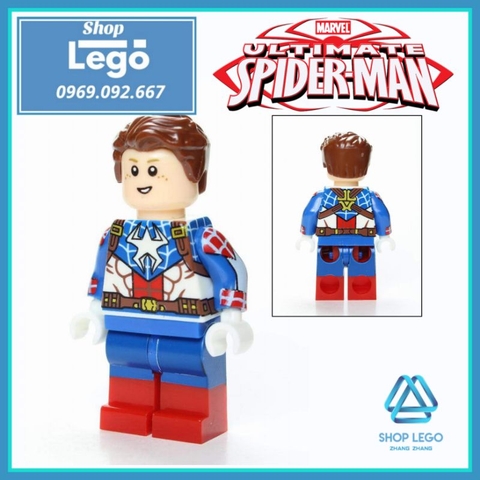 Xếp hình người nhện Captain Spider-Man Lego Minifigures Kopf KF6090 KF1168