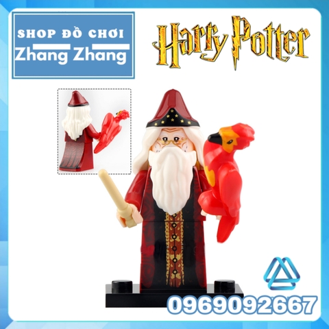 Xếp hình Harry Potter - Kingsley Shacklebolt - Dumbledore - James Potter - Lily Potter Lego Minifigures POGO PG8286