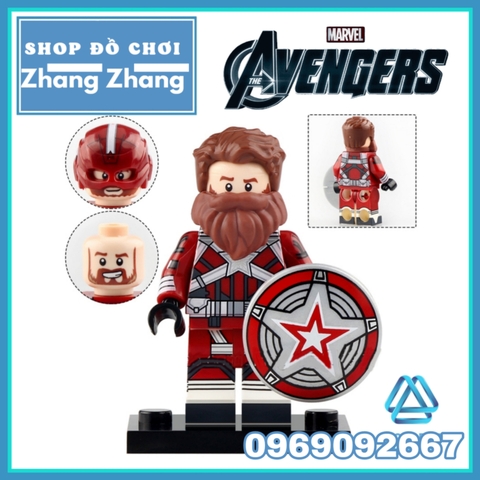 Xếp hình Yelena - Taskmaster - Black Widow - Iron Maiden - Red Guardian Lego Minifigures Xinh X0289