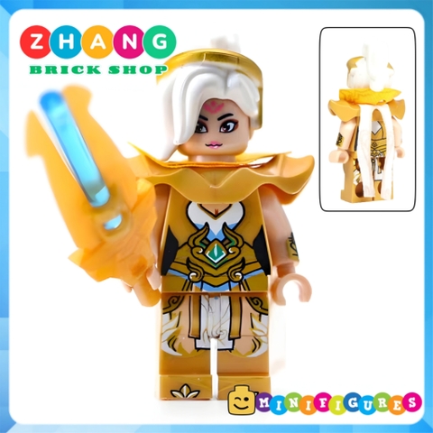 Xếp hình League of Legends Pantheon - Jinx - Jax - Ashe - Vayne Riven Ahri Blitzcrank Leona Lego Minifigures Xinh X0283