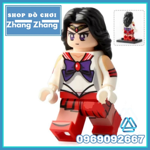 Xếp hình Thủy thủ mặt trăng Sailor Moon xinh đẹp cùng Tuxedo mặt nạ Chiba Mamoru Lego Minifigures WM6035