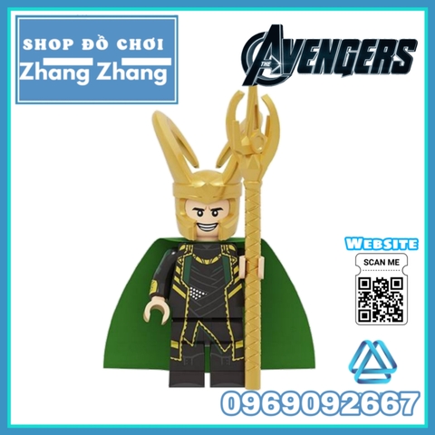 Xếp hình Iron Man
- Captain America - Deadpool
- Hawkeye
- Hulk - Rocket Racoon - Loki Lego Minifigures POGO PG8271