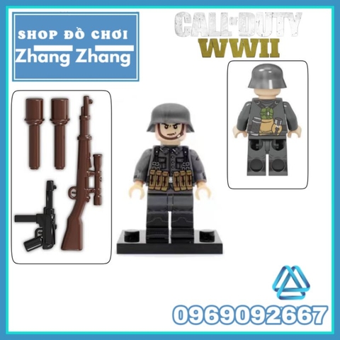 Đồ chơi xếp hình Call of Duty Phát xít Đức trong thế chiến 2 Minifigures JG011 014