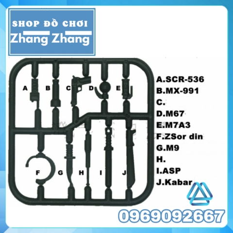 Xếp hình phụ kiện quân đội lắp ráp moc cho đồ chơi  Lego Minifigures