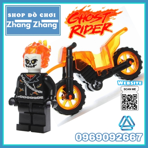 Xếp hình Ghost Rider Ma tốc độ siêu ngầu siêu rẻ hot 2019 Lego Minifigures WM298 DA030