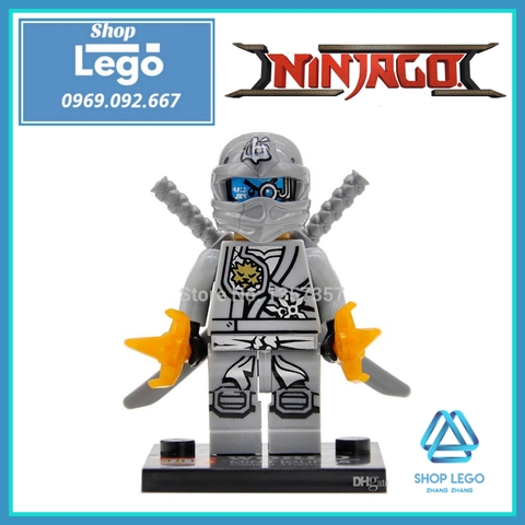Xếp hình Ninjago WO - Zane - Golden Ninja - Pythor - Cole - Jay - Lloyd - Kai Lego Minifigures JR747