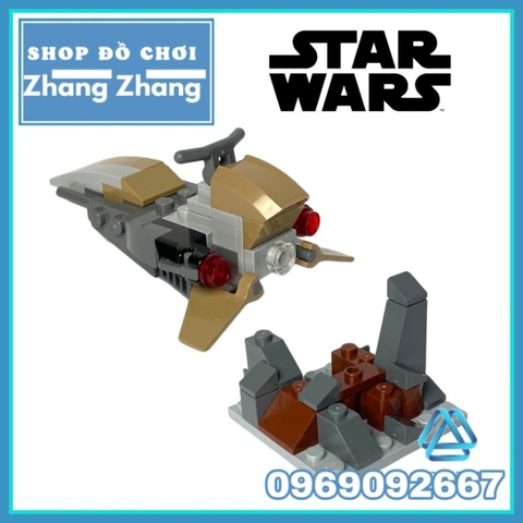 Đồ chơi xếp hình Star Wars Mandalorian Battle Pack Chiến tranh giữa các vì sao Minifigures K-007