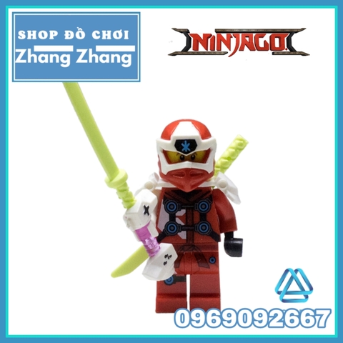 Đồ chơi Xếp hình Ninjago gồm ltron - Slash - Cole - Unagami - Jay- Kai- Flop- Lloyd Minifigures HJ104