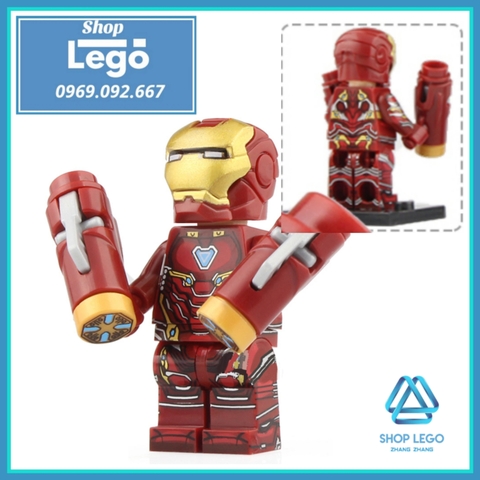 Xếp Hình Ulysses Klaw Ghost Rider Iron Man Red Skull Spider Man Everett Ross Black Panther Lego Minifigures Xinh X0221