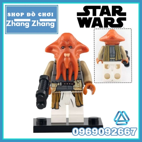Đồ chơi xếp hình Star Wars Boba Fett Bib Fortuna Fennec Shand Quarren Cad Bane Gamorrean Minifigures KM66021 66028