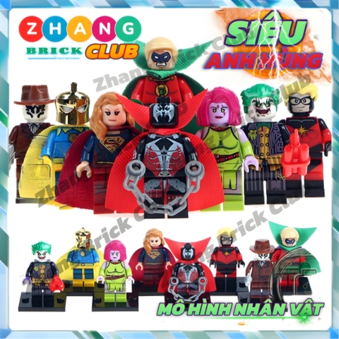 Xếp hình Siêu anh hùng Marvel & DC Lego Minifigures POGO PG8085
