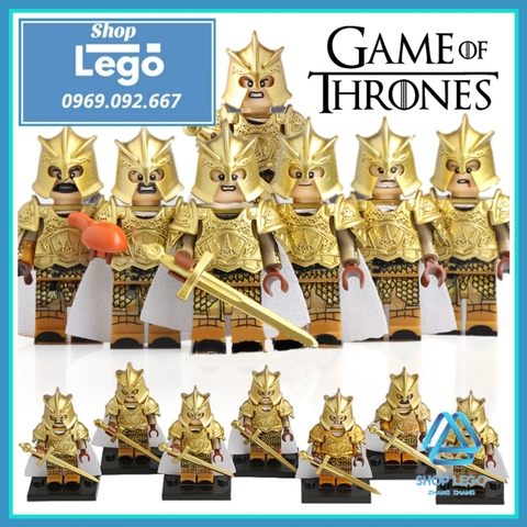 Xếp hình New Game of Thrones Kingsguard Jaime Lannister - Meryn Trant Lego Minifigures Pogo Koruit KT1001