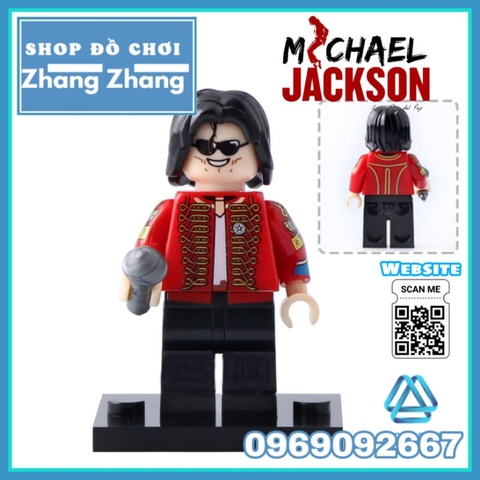 Đồ chơi xếp hình ông hoàng nhạc rock Michael Jackson ngôi sao ca nhạc Minifigures Kopf KF265