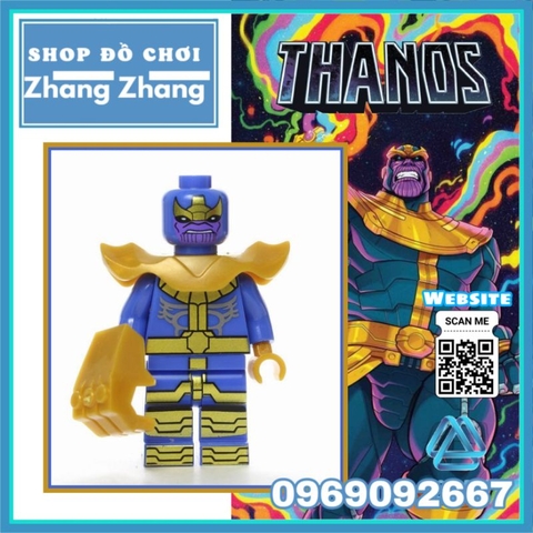 Đồ chơi xếp hình Thanos Comics trong Avengers Endgame Minifigures Kopf KF343