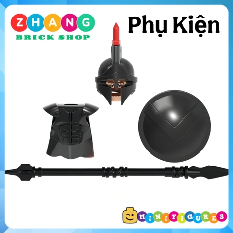 Xếp hình binh đoàn Sparta bóng tối hùng mạnh nhất thế giới Spartacus Gladiator Lego Minifigures Xinh X0164 Xh644