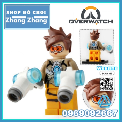 Xếp hình Over Watch D.Va Reinhardt Wihelm Jesse Mccree Reaper Soldier 76 Shimada Hanzo Mercy Lego Minifigures Xinh X0230