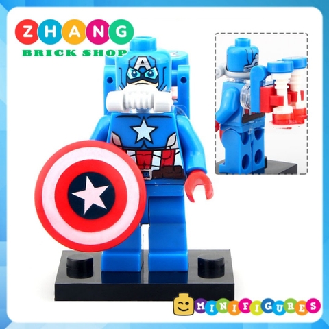 Xếp hình Iron Man Captain Marvel Space Captain America MK39 MK47 Scuba Ironman Lego Minifigures Decool 0244 0249
