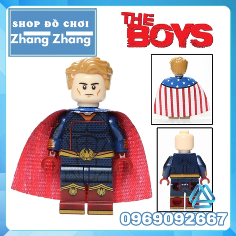 Xếp hình The Boys
Siêu anh hùng Homelander - Starlight - A-Train - Translucent - Black Noir Lego Minifigures Kopf KF6103
