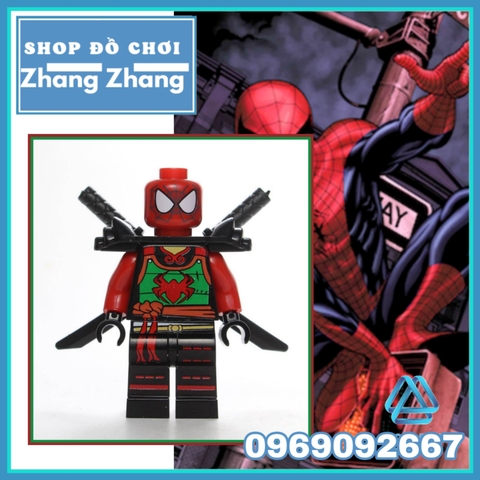 Xếp hình Samurai Spider-Man Marvel siêu anh hùng Lego Minifigures WM370
