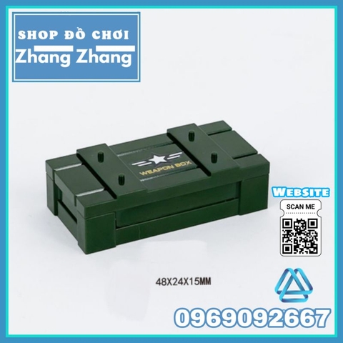 Đồ chơi xếp hình thùng đạn dược quân nhu quân đội Minifigures