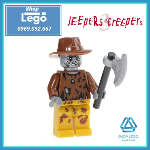 Xếp hình tên sát nhân Creeper's trong phim kinh dị Jeepers Creepers Lego Minifigures Kopf KF210