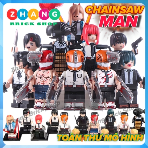 Đồ chơi xếp hình Chainsaw Man Denji Himeno Pochita Hayakawa Aki Reze Bomb Higashiyama Kobeni Minifigures Koruit KT1067