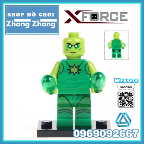 Xếp hình Forge - Domino - Omega Red - Sunfire - Radioactive Man- Pyro- Ripclaw- Union Jack Lego Minifigures POGO PG8082