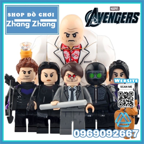 Đồ chơi xếp hình Avengers gồm Kate Bishop Hawkeye Kingpin Matt Murdock Yelena Belova Echo Minifigures Xinh X0330