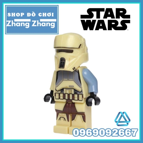 Đồ chơi xếp hình Star Wars Imperial Shoretrooper Captain Chiếc tranh giữa các vì sao Minifigures POGO PG655