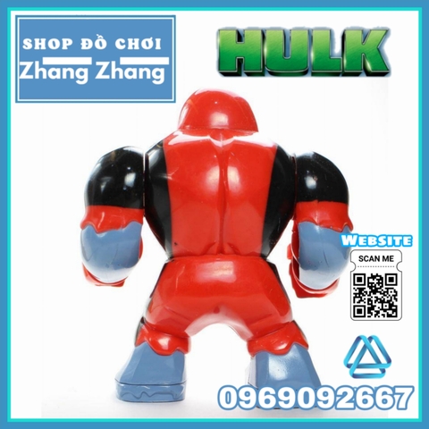 Xếp hình Deadpool Hulkpool Hulk Siêu anh hùng Marvel BigFigures Lego Minifigures Mg1014