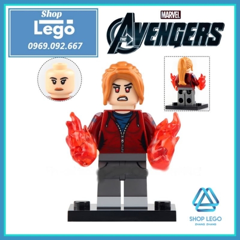 Xếp hình Wave 2 of Wandavision Scarlet Witch - Vision - Mephisto - Monica Rambeau - Tommy Lego Minifigures Xinh X0309