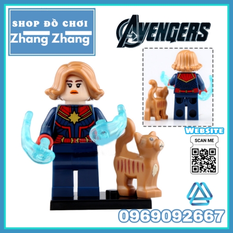 Xếp hình Tuyển tập Iron Man Avengers Endgame MK50 MK85 MK1 MK41 MK5 - Captain Marvel - Outtrider Lego Minifigures WM6055