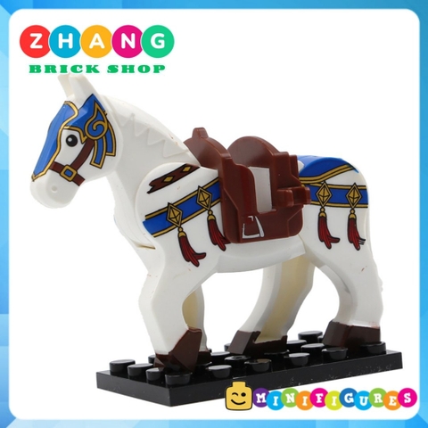 Xếp hình ngựa chiến tam quốc Đích Lô của Lưu Bị mới nhất 2020 Lego Minifigures Xinh XH1583 x1583