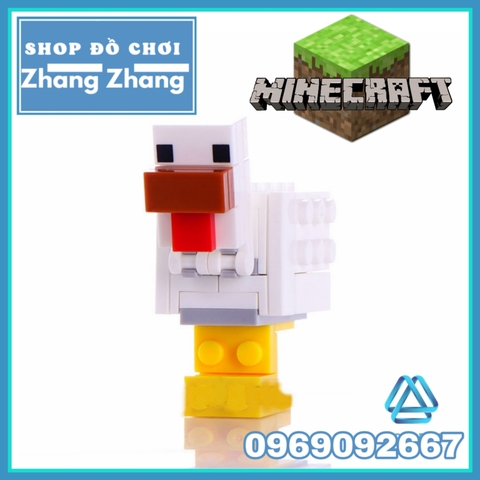 Xếp hình MineCraft Redstone Golem - Creeper - Zombie - Wither Skeleton - Blaze - Wither Lego Minifigures Xinh X0294