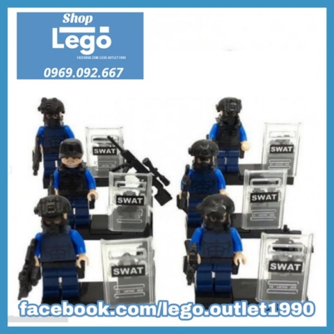Xếp hình Biệt đội phản ứng nhanh SWAT 🇺🇸 Lego Minifigures Kazi Ky98507