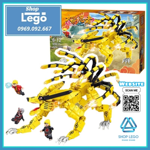 Xếp hình 429 hình Cửu Vĩ hồ Kyuubi hay Kurama trong Naruto Lego Minifigures PRCK 69631