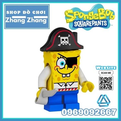 Đồ chơi xếp hình bọt biển tinh nghịch Spongebob Squarepants Minifigues FL1002