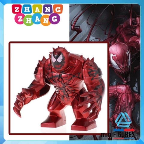 Xếp hình Carnage trong Venom đối thủ Spider-Man người nhện Lego Minifigures POGO PG1809 PG8139