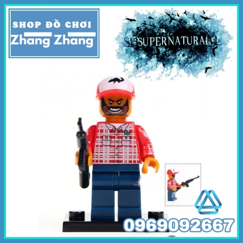 Xếp hình Supernatural anh em Dean & Sam Winchester và Castiel Lego Minifigures WM6004