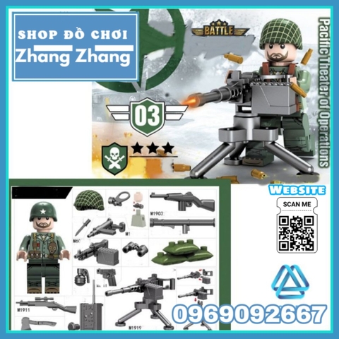 Xếp hình Cuộc chiến Liên Triều Bộ binh Mỹ Lego Minifigures No.71020