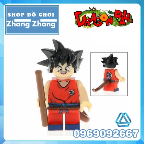 Xếp hình 7 viên ngọc rồng - Dragon Balls Songoku Lego Minifigures Kopf KF8023