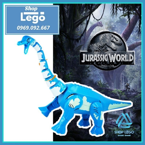 [35cm] Xếp hình Khủng long cổ dài Brachiosaurus trong công viên kỷ Jura Jurassic Park Lego Minifigures Kopf KF826